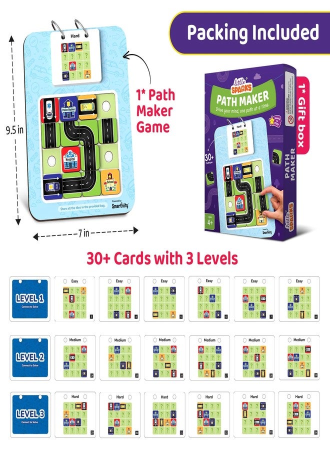 سمارتيفيتي صانع مسارات سمارتيفيتي | لعبة ألغاز منطقية لحل المشكلات للأطفال من عمر 4 سنوات فما فوق | لعبة تعليمية STEM بدون شاشة مع أكثر من 30 تحديًا | لعبة تعليمية مناسبة للسفر - Image 5